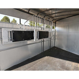 2024 Maverick 3 Horse Trailer Bumper Pull Stock Combo Trailer