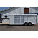 2020 Maverick 4 Horse Stock Combo Gooseneck Trailer