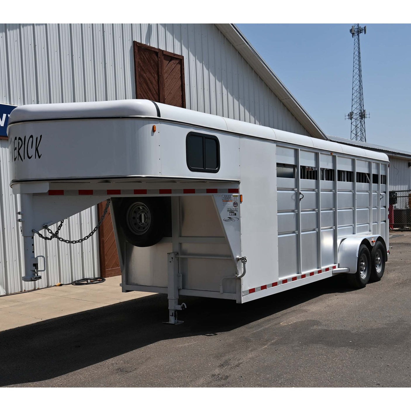 2020 Maverick 4 Horse Stock Combo Gooseneck Trailer