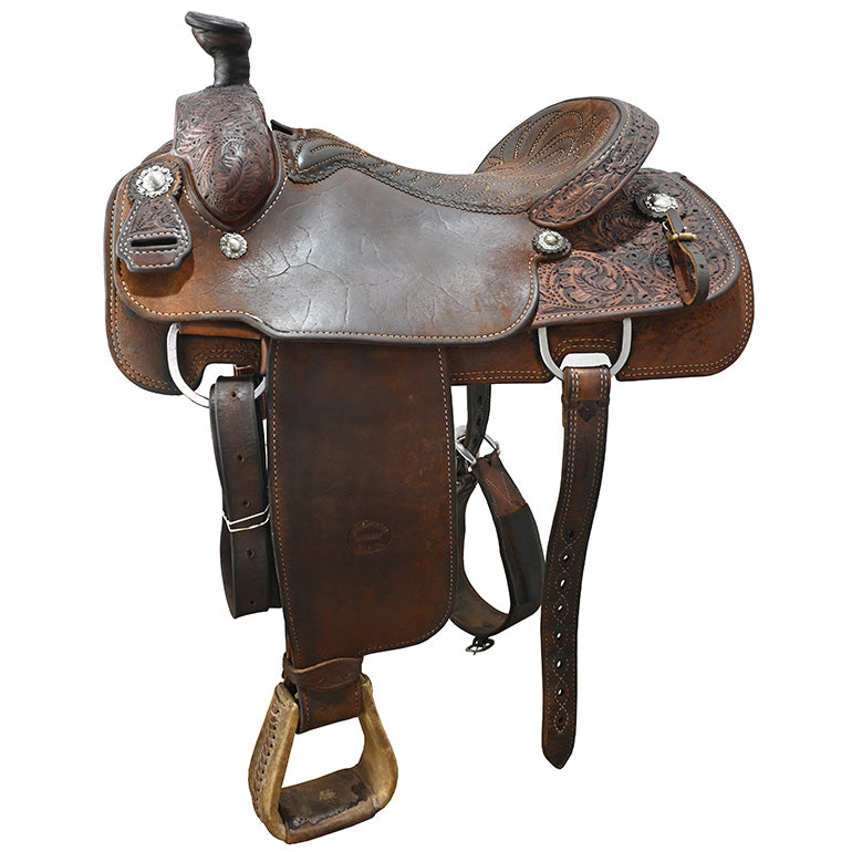 Used 16" Travis McIntyre Roping Saddle