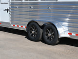 SOLD! 2026 4 Star 4 Horse Slant Gooseneck Convenience Package Trailer, Swing out Saddle Rack in Dressing Room