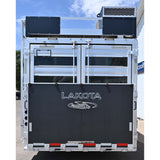 2022 Lakota Charger Stock Combo 11' LQ Slide Horse Trailer with Mid Tack