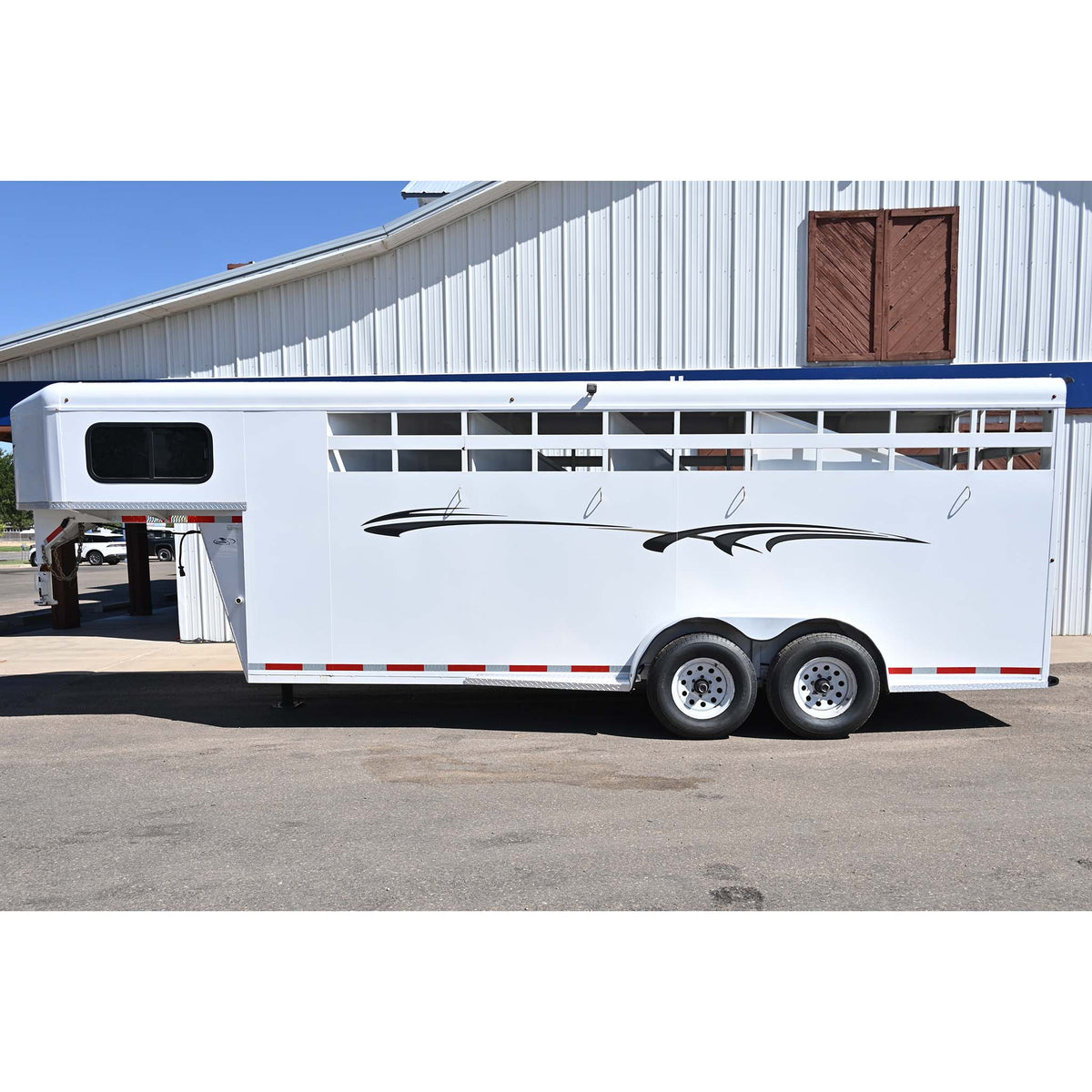 2010 Trails West Adventure 4 Horse Trailer Stock Combo