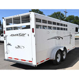 2010 Trails West Adventure 4 Horse Trailer Stock Combo