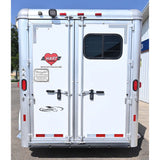 2017 Hart 3 Horse Trailer  GN, Dressing Room with AC, Batteries, and Awning