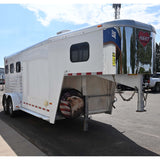 2017 Hart 3 Horse Trailer  GN, Dressing Room with AC, Batteries, and Awning