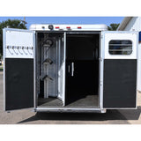 2017 Hart 3 Horse Trailer  GN, Dressing Room with AC, Batteries, and Awning