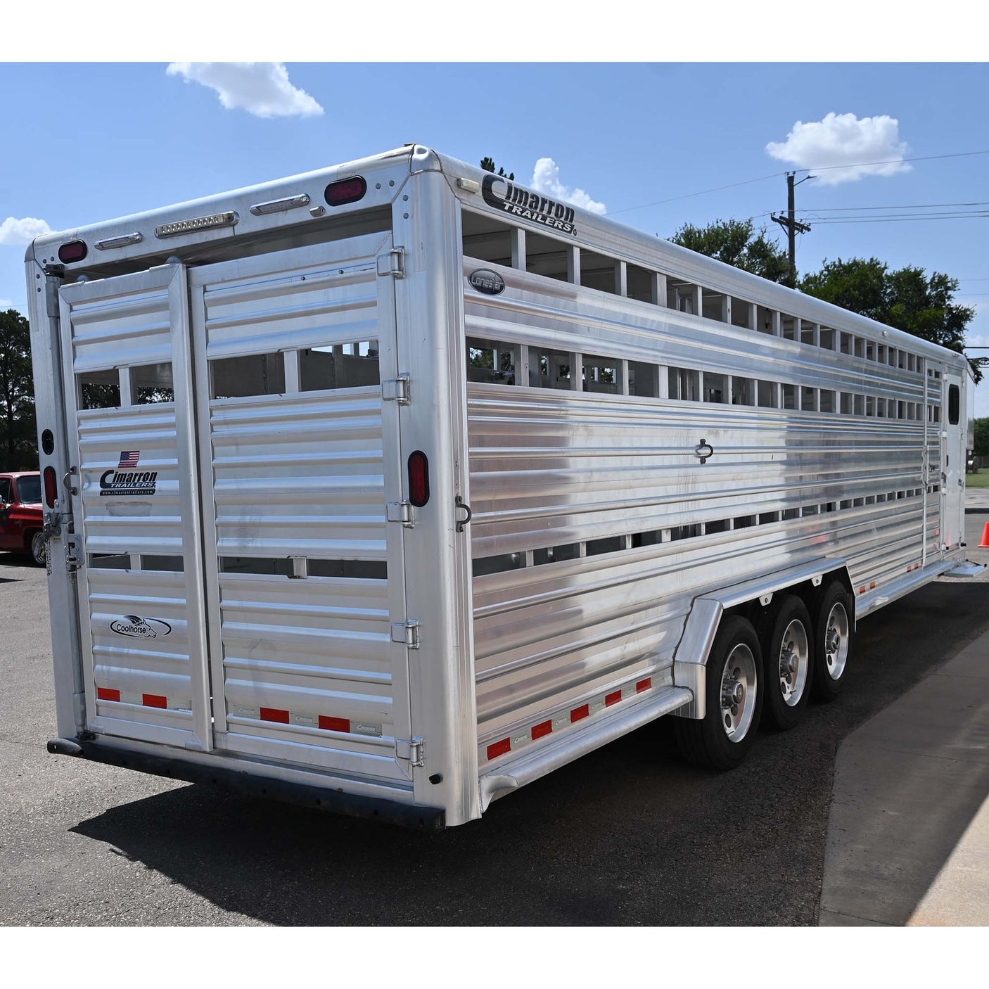 2019 Cimarron 32' Stock Combo Trailer, Double Tack Room, Triple Axle