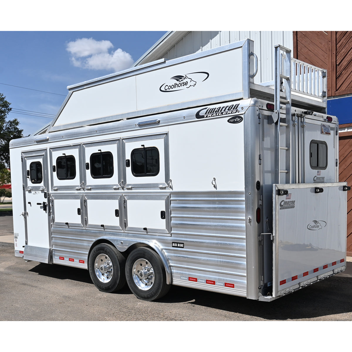 2024 Cimarron 4 Horse Bumper Pull Trailer with Air Ride Axles