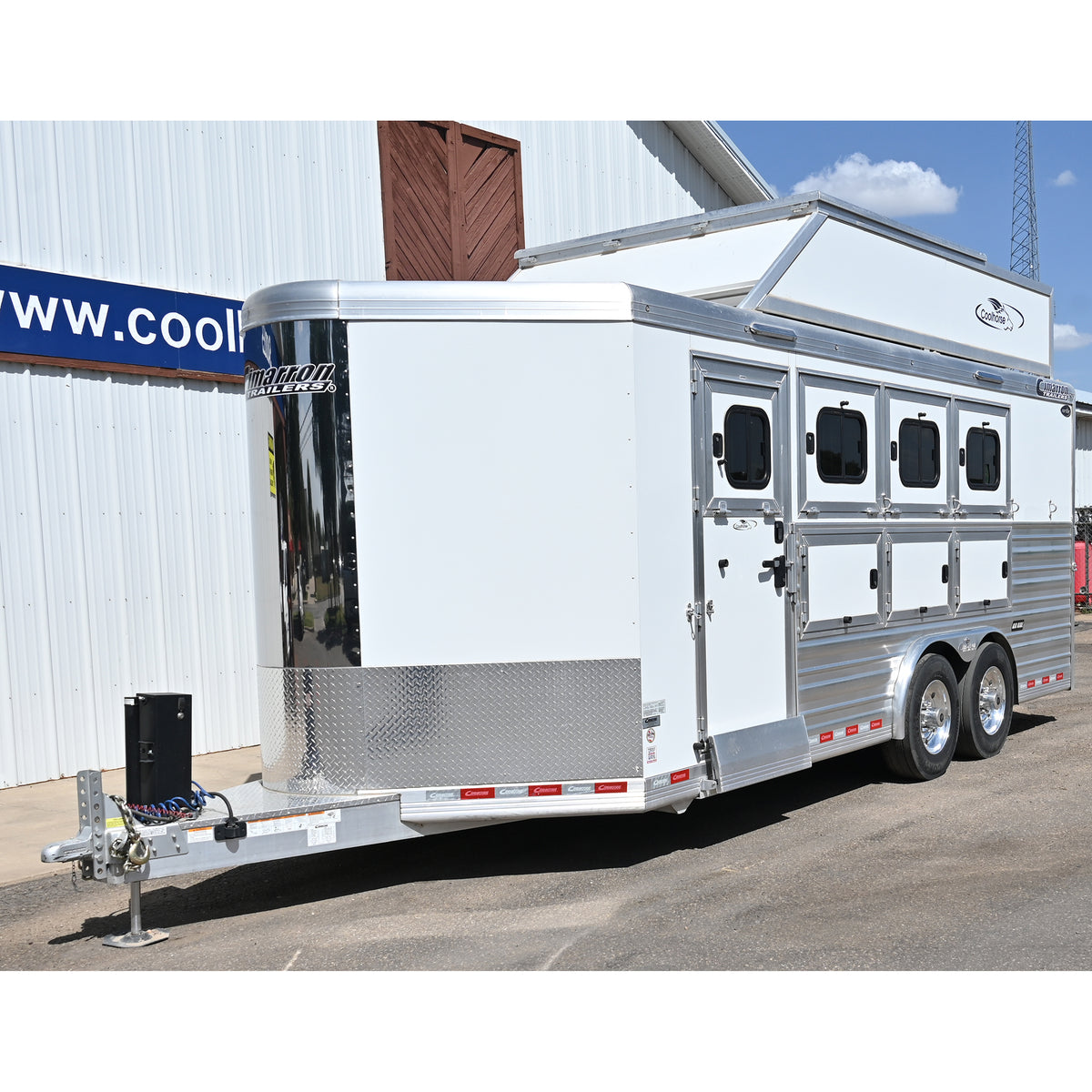 2024 Cimarron 4 Horse Bumper Pull Trailer with Air Ride Axles