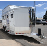 2024 Cimarron 4 Horse Bumper Pull Trailer with Air Ride Axles