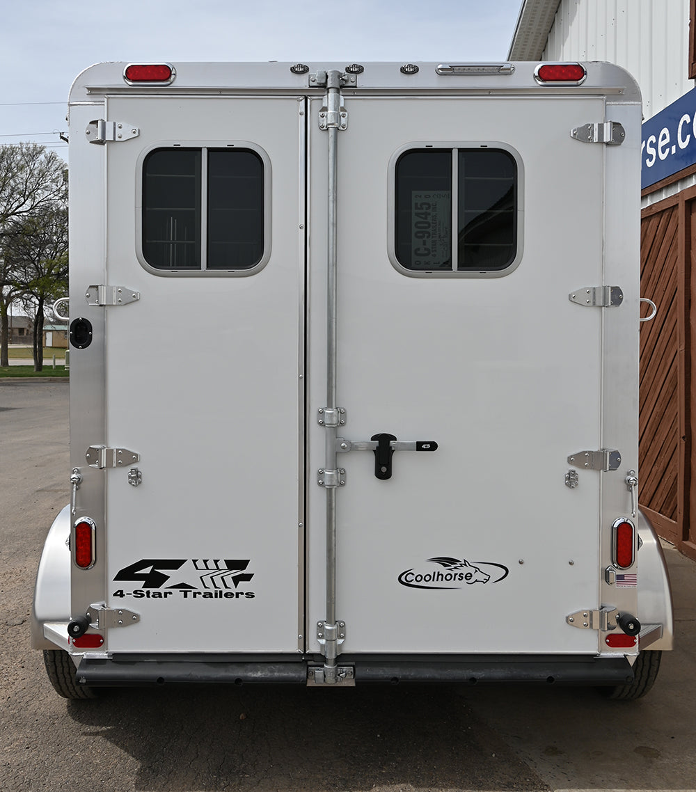 2026 4 Star 2 Horse Slant Load 6'10"W x 11' Bumper Pull Horse Trailer