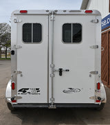 2026 4 Star 2 Horse Slant Load 6'10"W x 11' Bumper Pull Horse Trailer