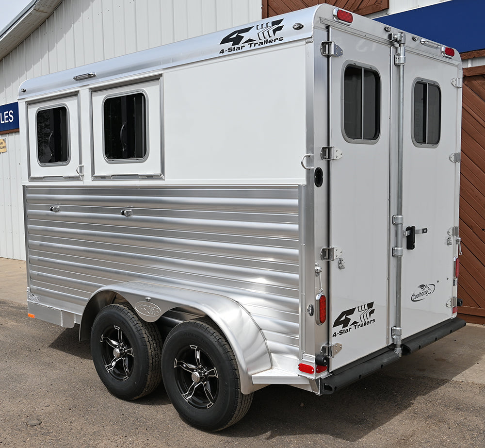 2026 4 Star 2 Horse Slant Load 6'10"W x 11' Bumper Pull Horse Trailer