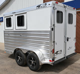 2026 4 Star 2 Horse Slant Load 6'10"W x 11' Bumper Pull Horse Trailer