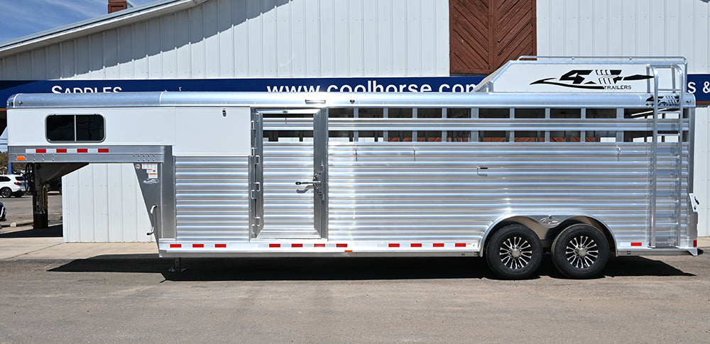 2026 4 Star 24' Deluxe Stock Combo Horse Trailer