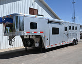 2018 Exiss 4 Horse Endeavor 10' Living Quarter Horse Trailer