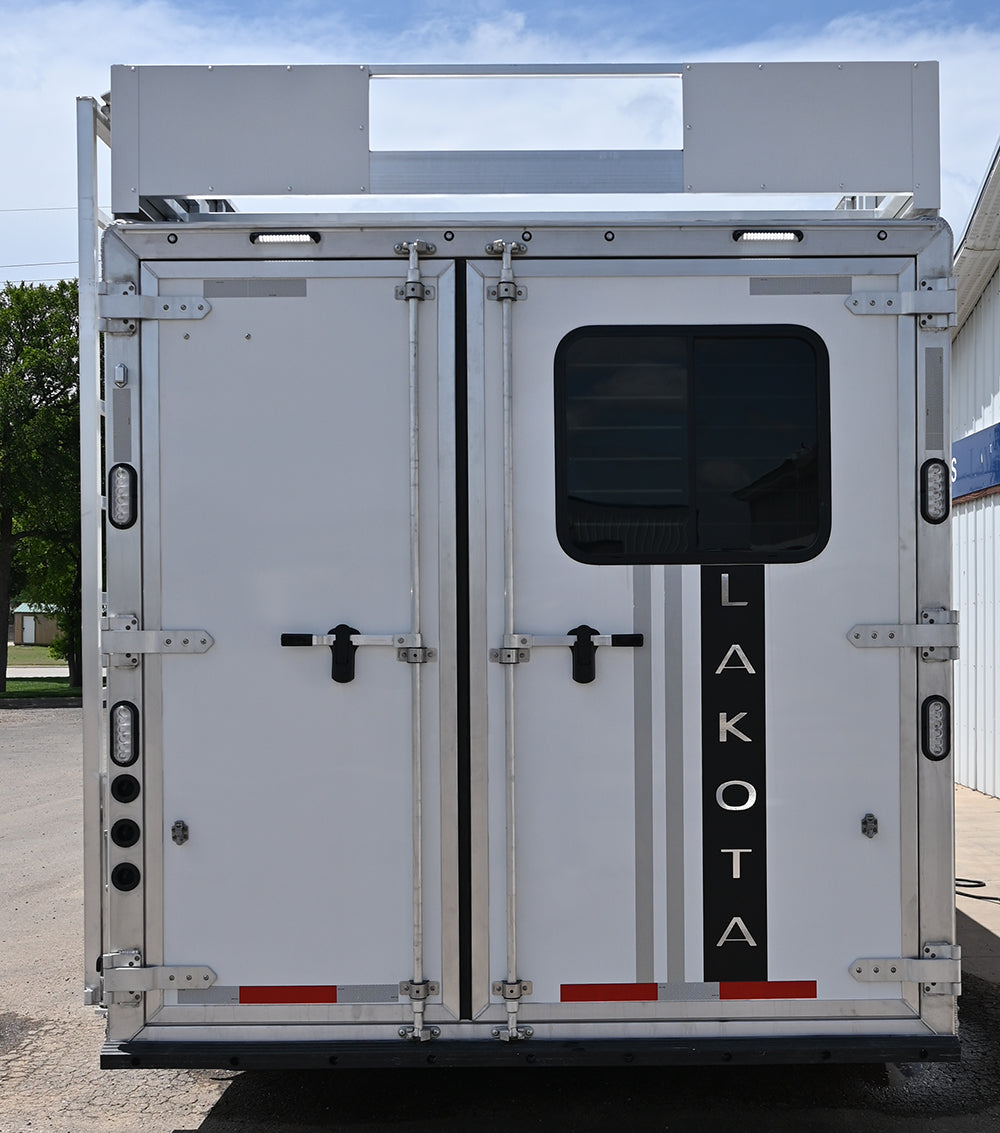**SOLD**2025 Lakota Charger 3 Horse with 13' LQ, Slide Out, Hayrack**SOLD**