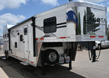 **SOLD**2025 Lakota Charger 3 Horse with 13' LQ, Slide Out, Hayrack**SOLD**