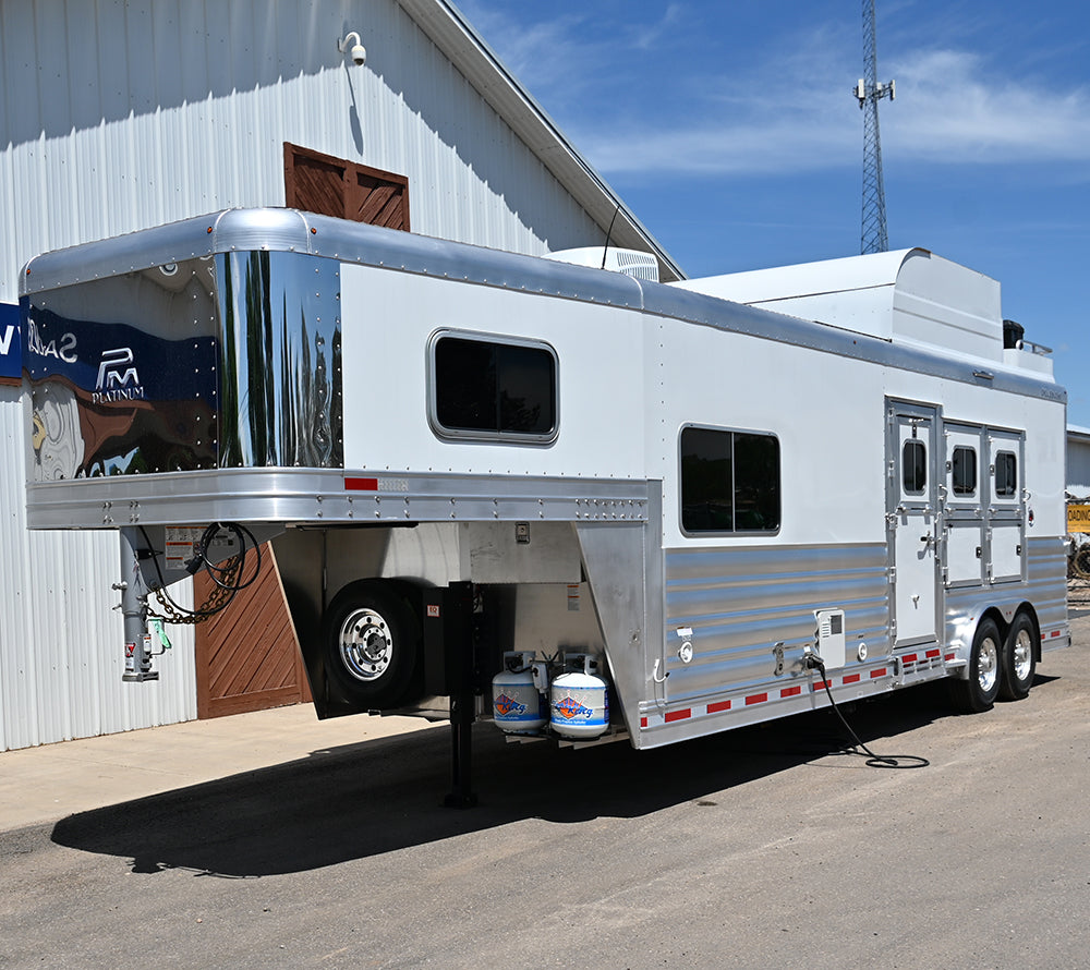 2025 Platinum 3 Horse 10' Outback Living Quarter Trailer