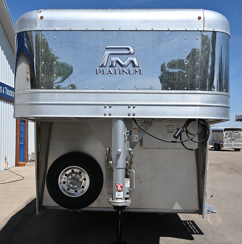 2025 Platinum Coach 4 Horse Gooseneck, Trainer's Tack Model Horse Trailer