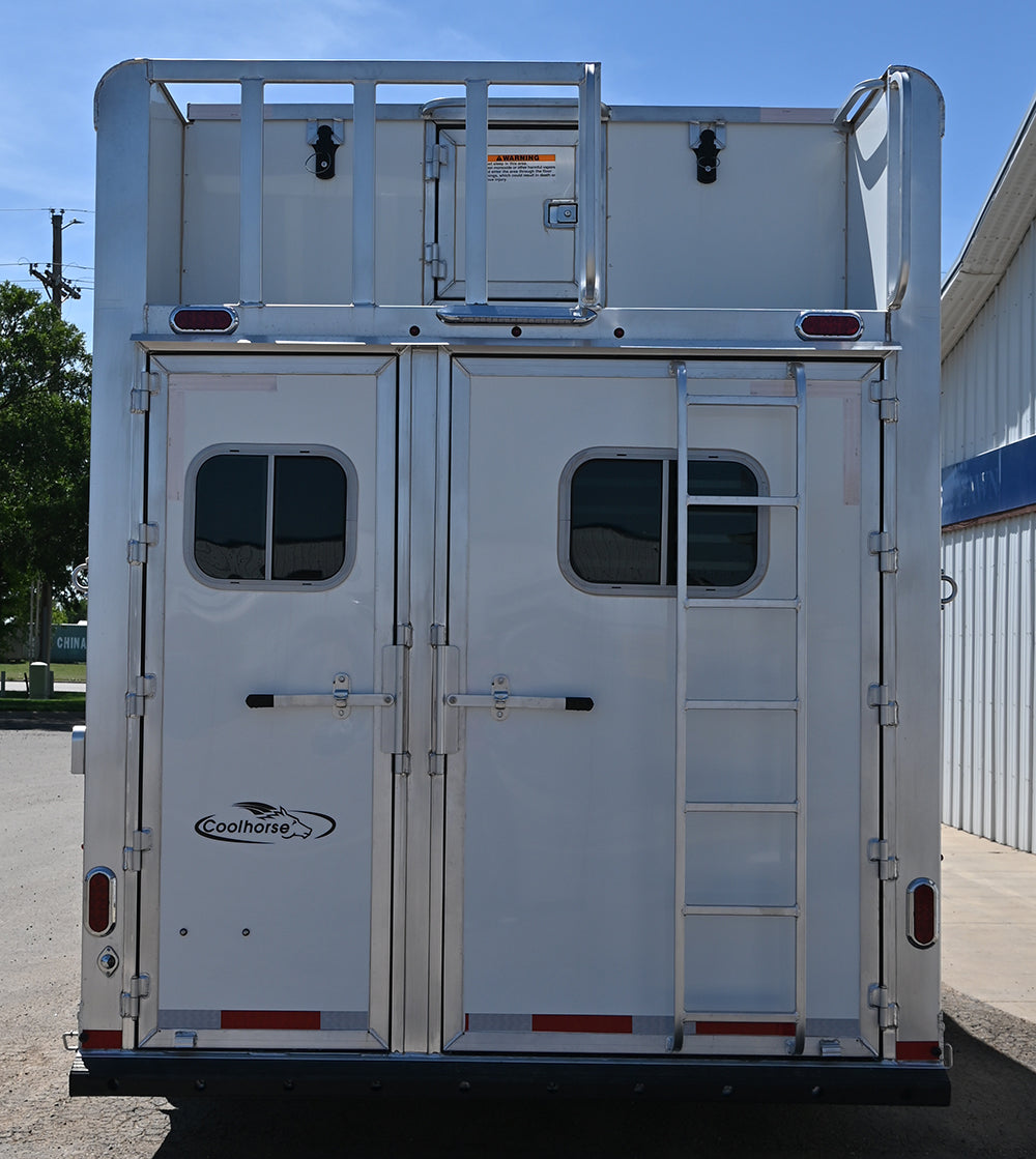2025 Platinum Coach 4 Horse Gooseneck, Trainer's Tack Model Horse Trailer