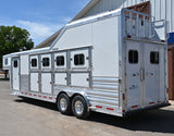 2025 Platinum Coach 4 Horse Gooseneck, Trainer's Tack Model Horse Trailer