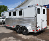 2026 4 Star 3 Horse Gooseneck Horse Trailer