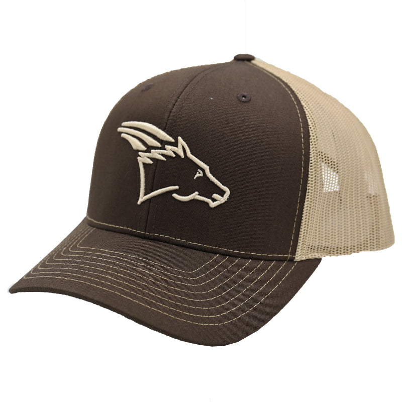 Coolhorse 112 Chocolate/Khaki Cap with Coolhorse Logo