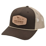 Coolhorse 112 Chocolate/Khaki Cap with Leather Coolhorse Patch and Rope