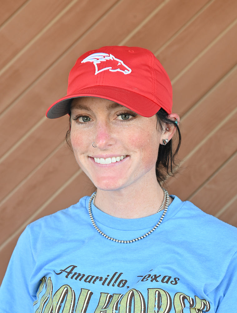 Coolhorse Active Cap Red with Coolhorse Logo