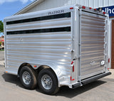 SOLD!  2025 Platinum Coach 2 Horse Bumper Pull Stock Combo Trailer