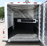 SOLD!  2025 Platinum Coach 2 Horse Bumper Pull Stock Combo Trailer