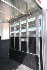 SOLD!  2025 Platinum Coach 2 Horse Bumper Pull Stock Combo Trailer