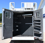 2020 4 Star 4 Horse Trailer 15' Living Quarter Slide Out