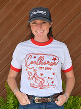 Coolhorse America Cowboy T-Shirt- Red