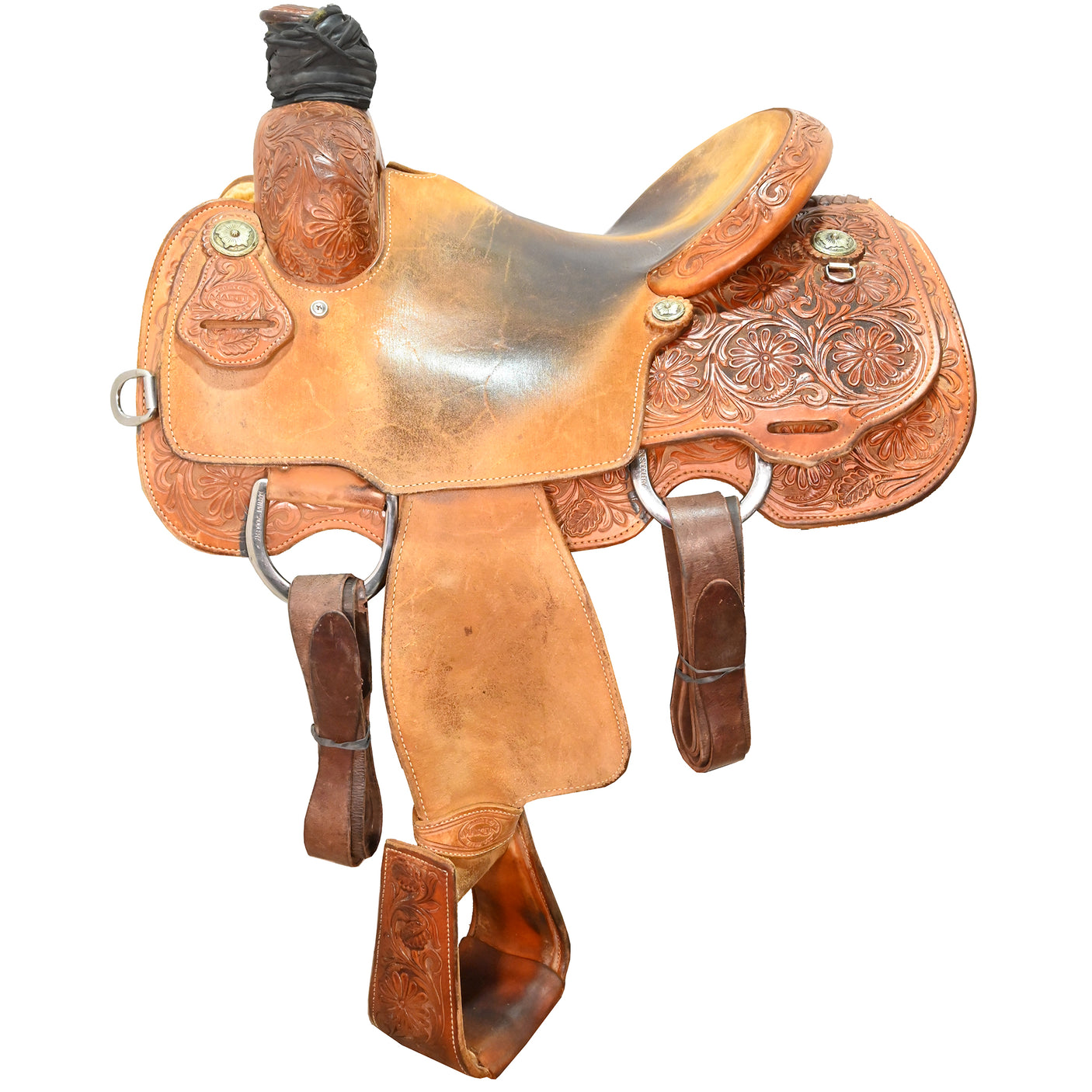 SALE PENDING! Used 13.5" Martin Team Roping Saddle