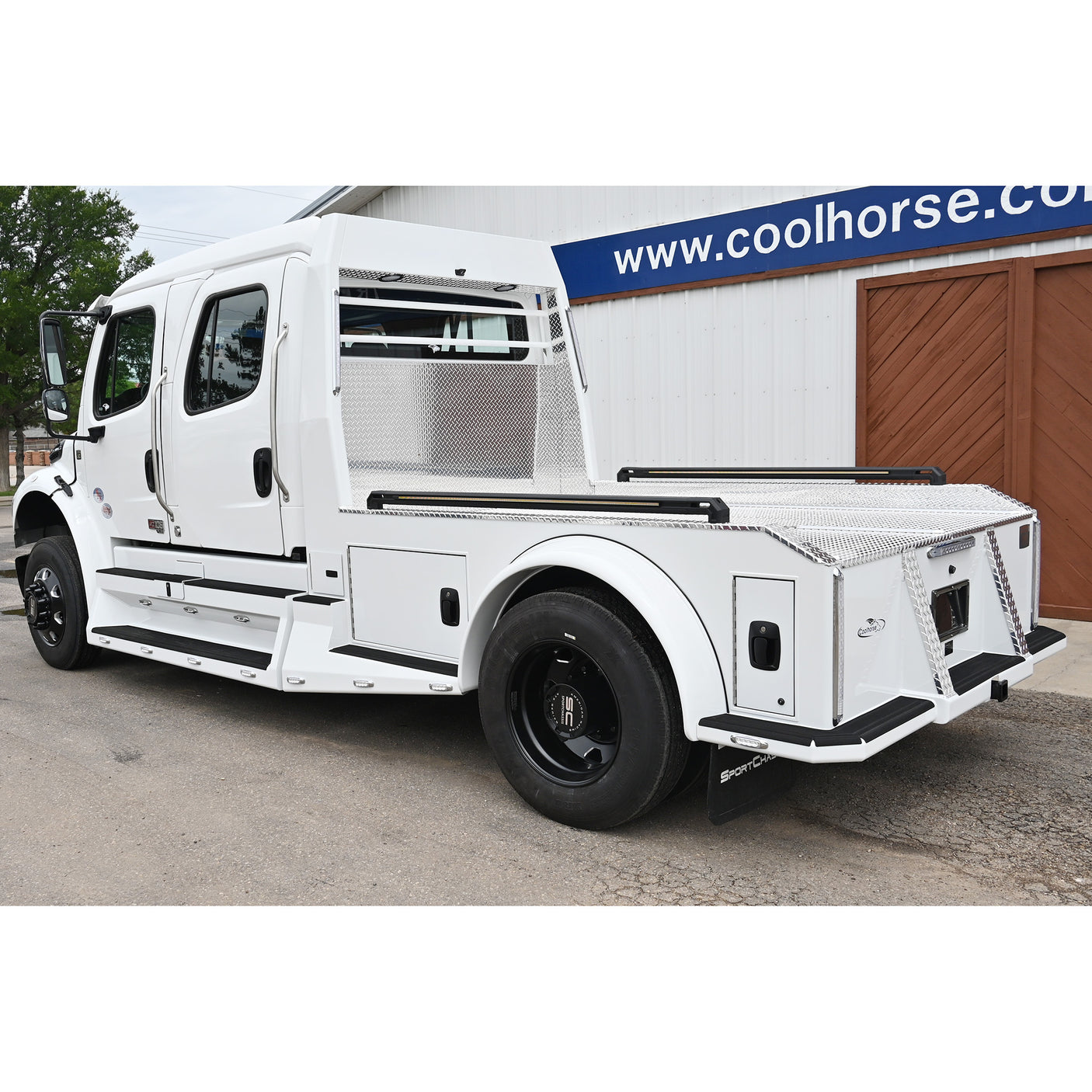 SOLD! 2026 Freightliner M2+ 106 Sportchassis LH5 Luxury Crew Cab Hauler