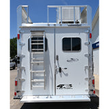 2025 4 Star 4 Horse with 15' Living Quarter, Slide Out, Side Load, Integrated Pod (Pre Owned)