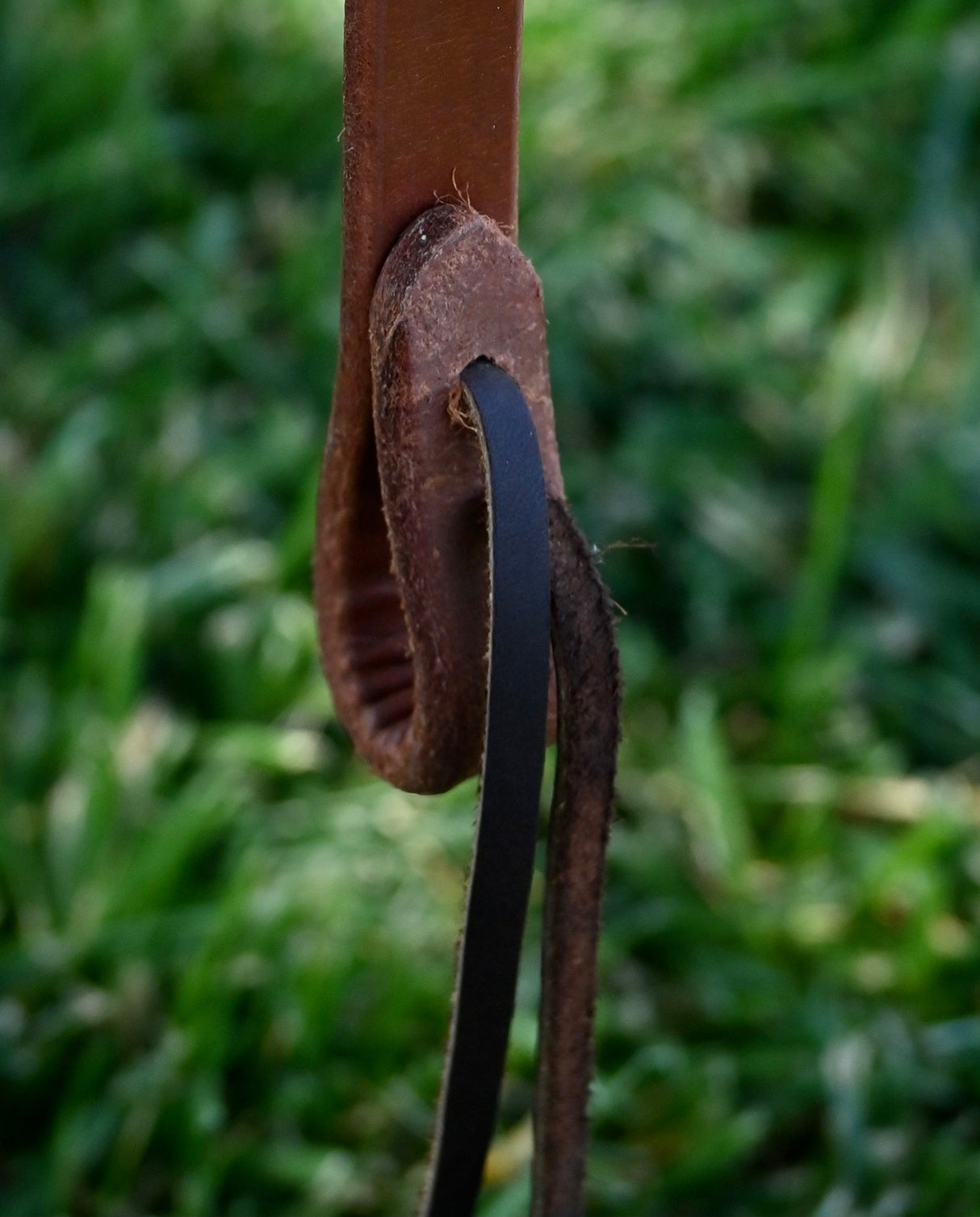 Cowperson Tack 3/4" Slit Ear Headstall with Square Floral Buckle
