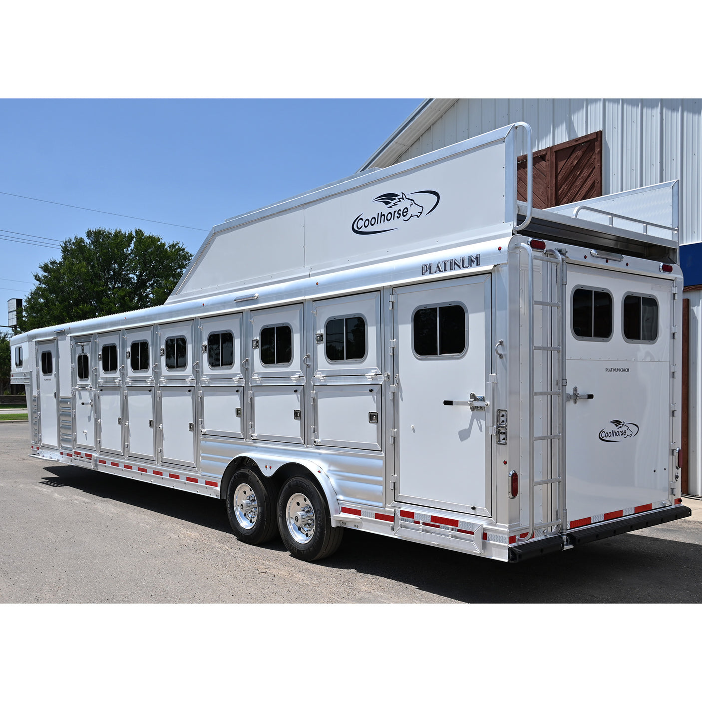 2025 Platinum 7 Horse, Trainers Tack, Rear Load, 10K axles