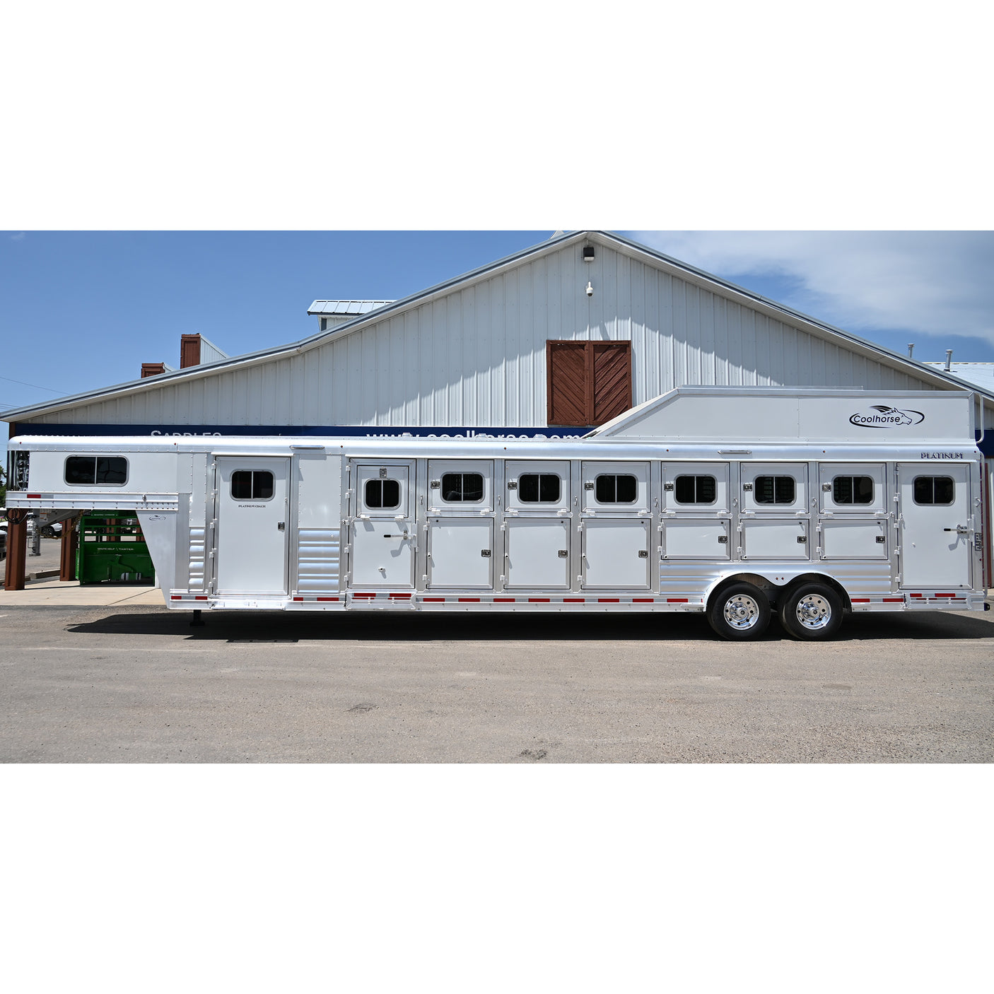 2025 Platinum 7 Horse, Trainers Tack, Rear Load, 10K axles