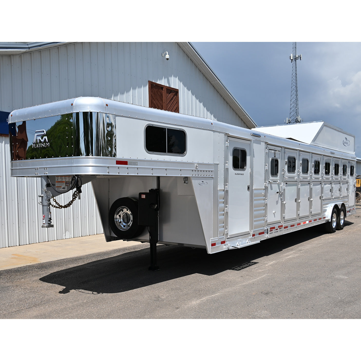 2025 Platinum 7 Horse, Trainers Tack, Rear Load, 10K axles