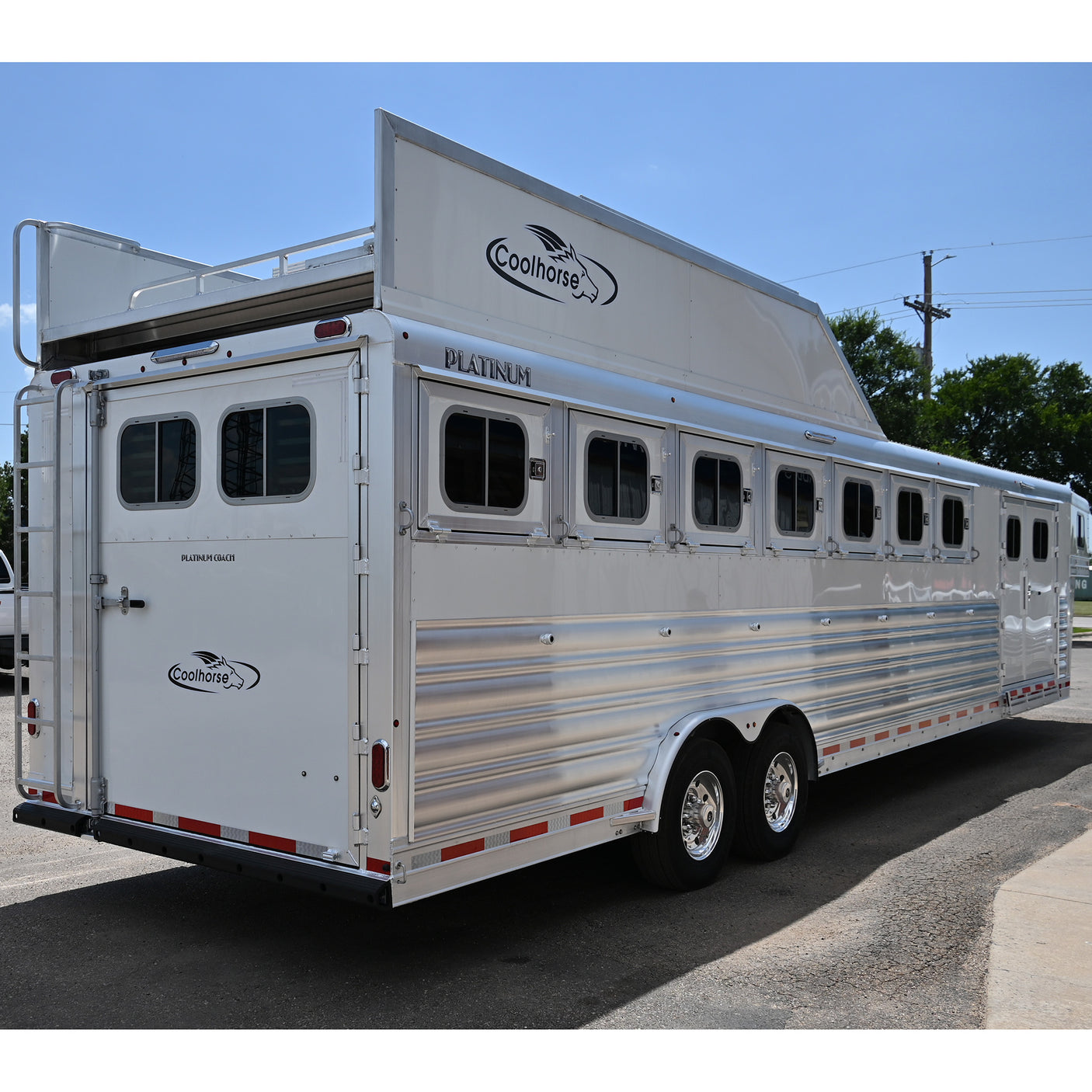 2025 Platinum 7 Horse, Trainers Tack, Rear Load, 10K axles