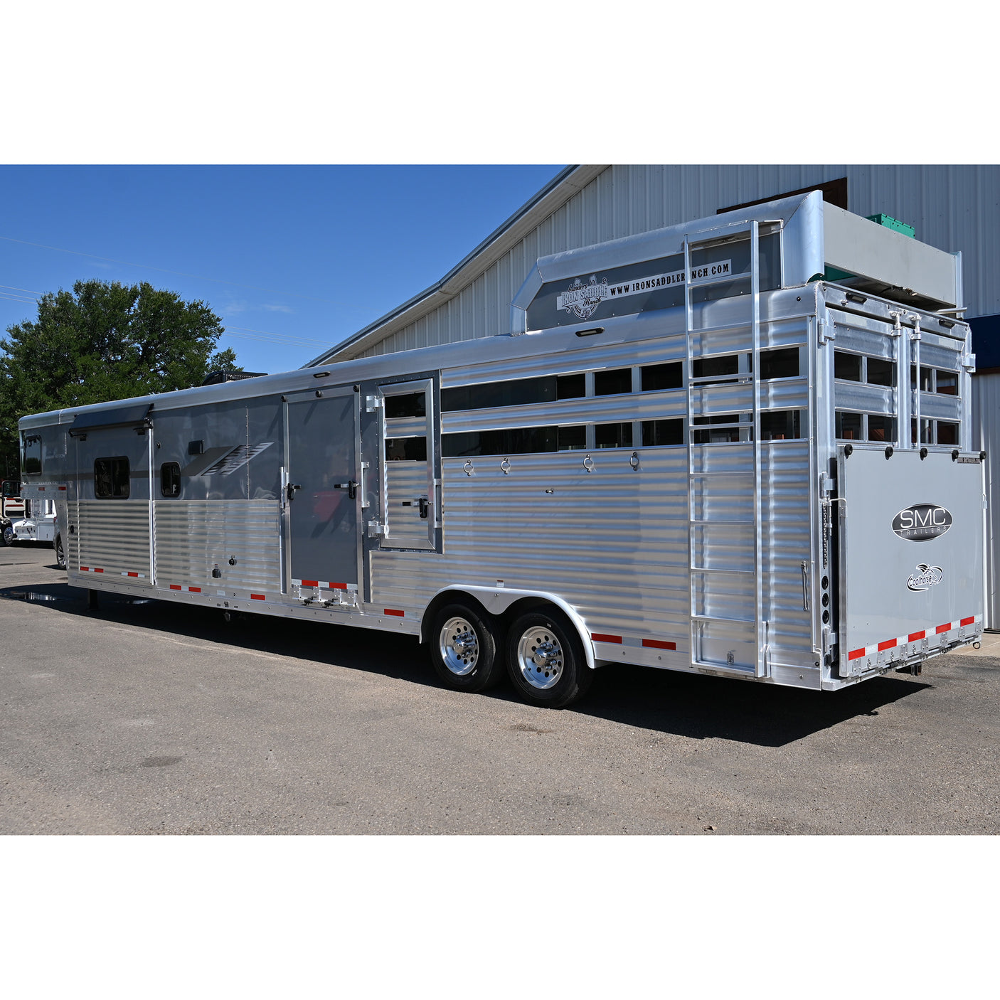 2022 SMC Stock Combo 15' Living Quarter Trailer with Diesel Onan Generator