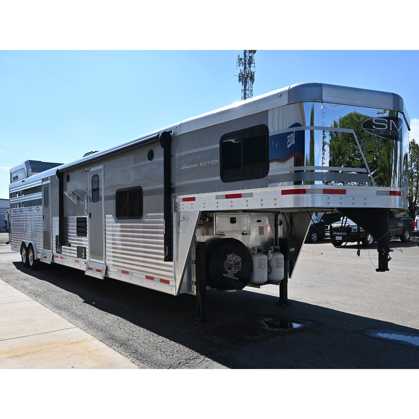 2022 SMC Stock Combo 15' Living Quarter Trailer with Diesel Onan Generator