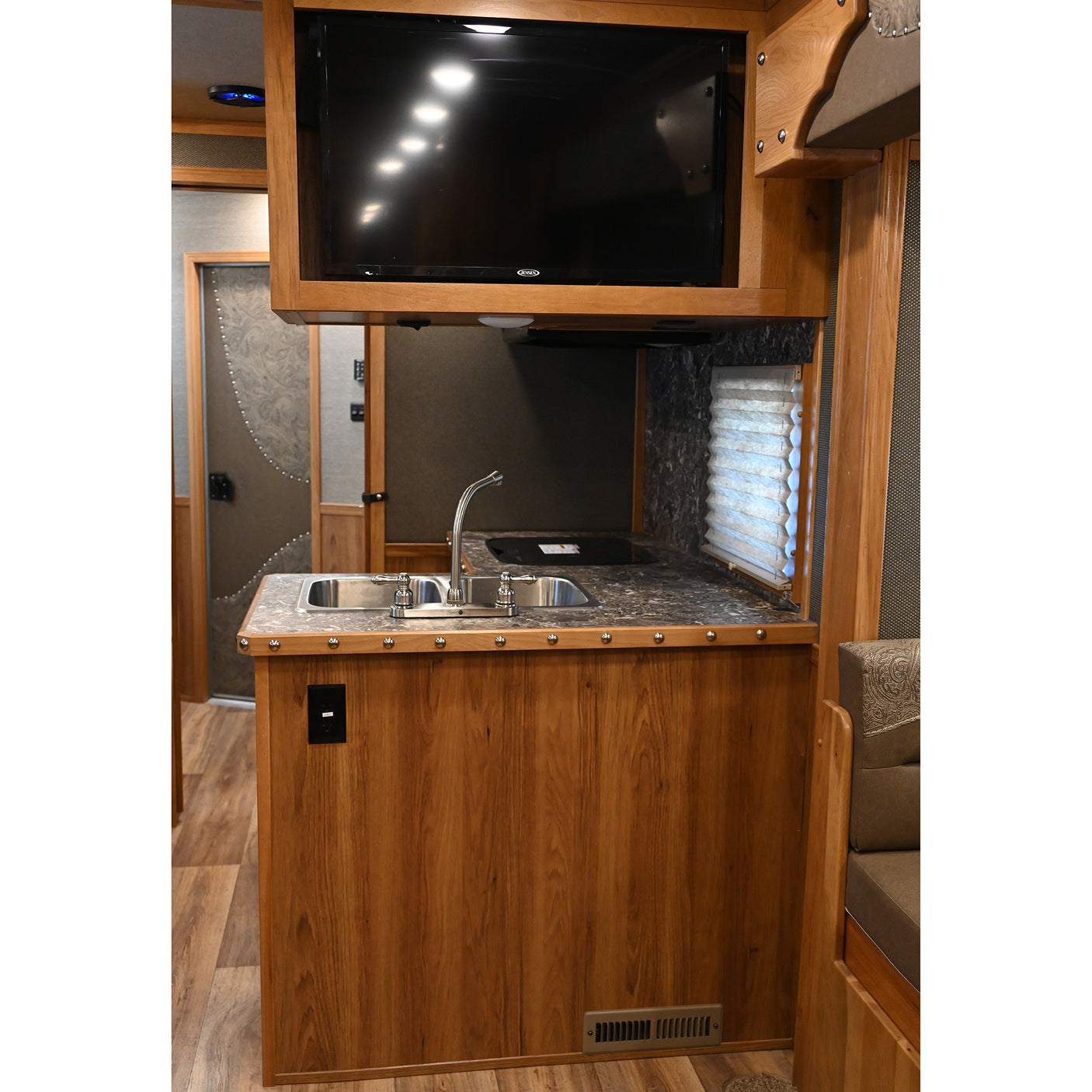 2022 SMC Stock Combo 15' Living Quarter Trailer with Diesel Onan Generator