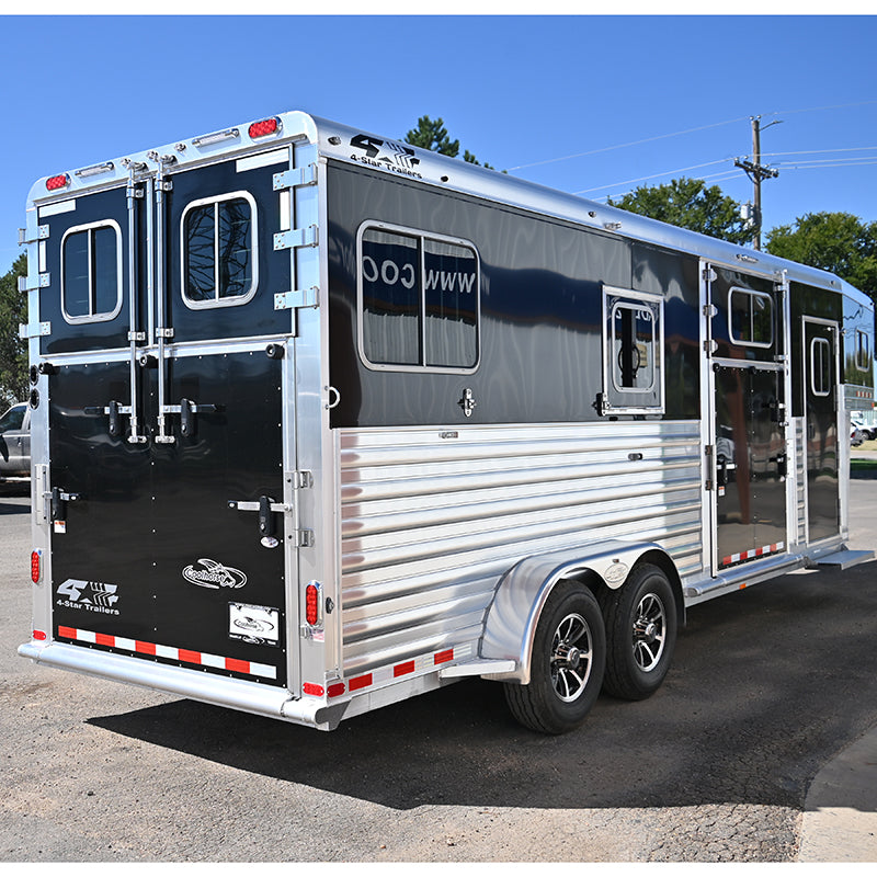 **SOLD** 2025 4 Star 2+1 Straight Load Gooseneck Trailer