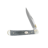 Moore Maker 4 1/8" Gray Bone Trapper Knife w/ Easy Open