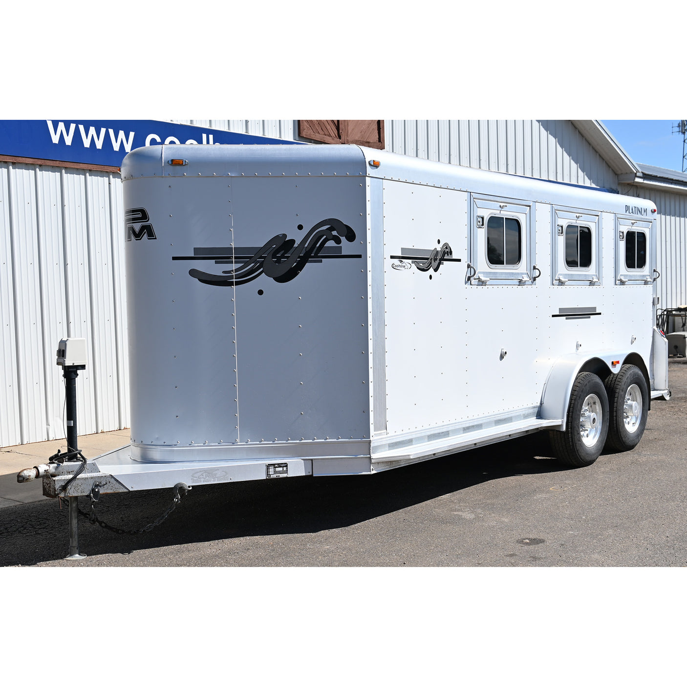 2008 Platinum Low Pro Bumper Pull 2+1 Show Trailer